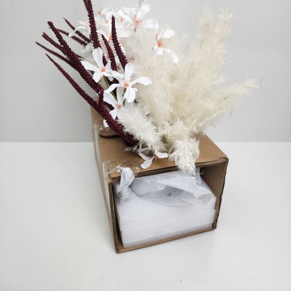 Target Threshold Cream Floral Luxe Arrangement Tabletop Placement Indoor Only - Picture 5 of 8